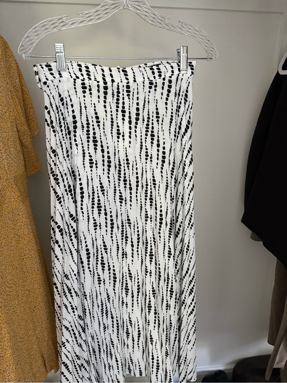 Black & White Printed Maxi Skirt